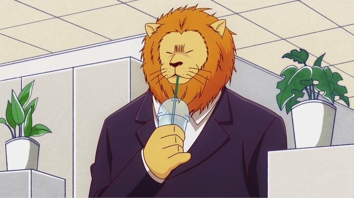 アニメ「アフリカのサラリーマン」宴会の一発芸に悩むトカゲのため…第3話先行カット解禁