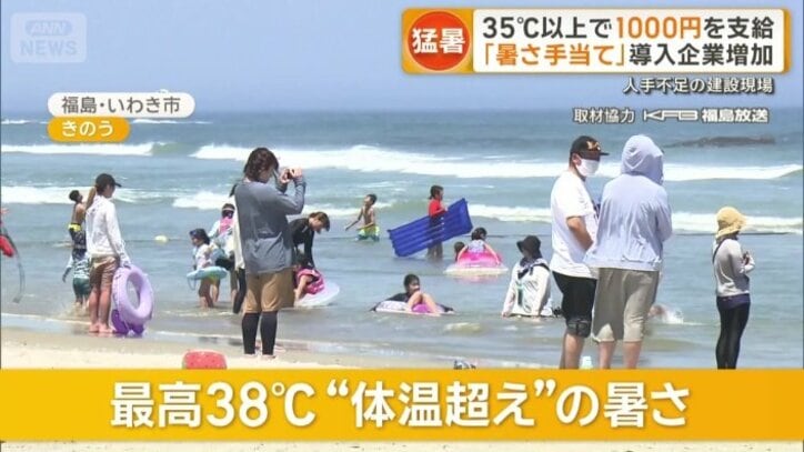 全国的に猛暑日が続出