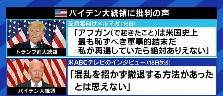 「バイデン大統領、とんでもない言い草だ」「タリバンとの対話を絶たないことが大切だ」アフガニスタンの過去と未来