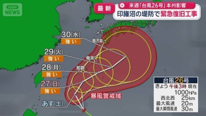 台風26号