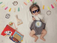 安田美沙子、長男の4カ月記念でおひるねアート公開「ぐんぐん成長」