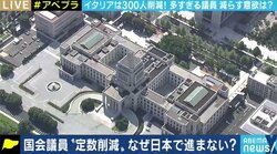 イタリアが国会議員の3分の1以上を削減…なぜ日本では“身を切る改革”が進まない?政治家にふさわしい待遇とは