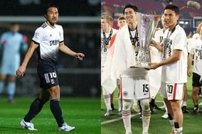 岡崎慎司、EL制覇のフランクフルトを祝福「1番とんでもない日本人いた」