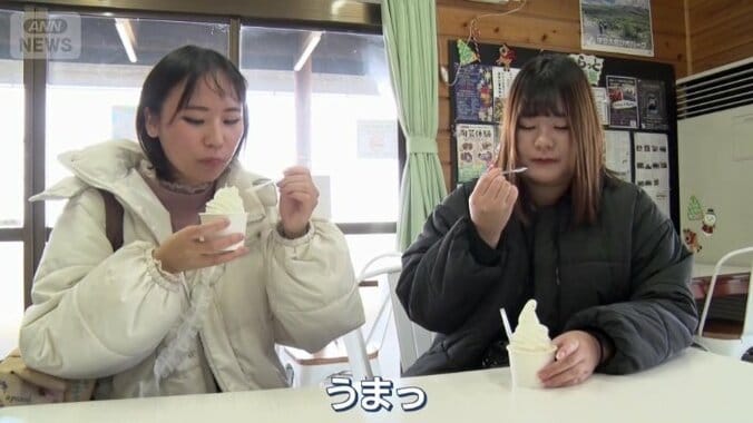 大島牛乳のソフトクリームが名物
