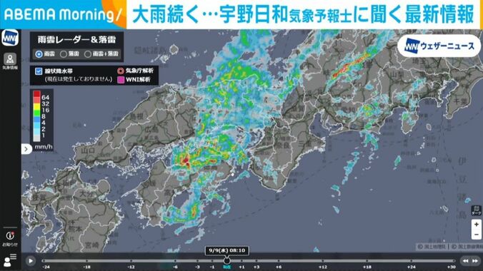 雨雲の動き