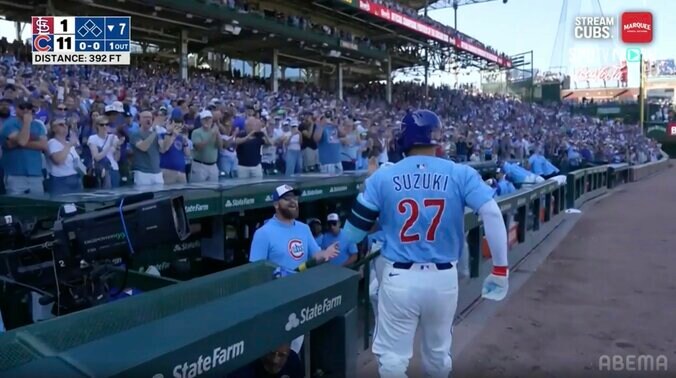 リグレー沸騰！鈴木誠也も“震えた” 30号満塁弾の圧巻光景に「この歓声が物語っている」球場＆ベンチがお祭り騒ぎ 2枚目