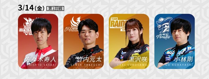 個人1位・竹内元太 VS 5位・佐々木寿人 MVP争いの熱い直接対決／麻雀・Mリーグ