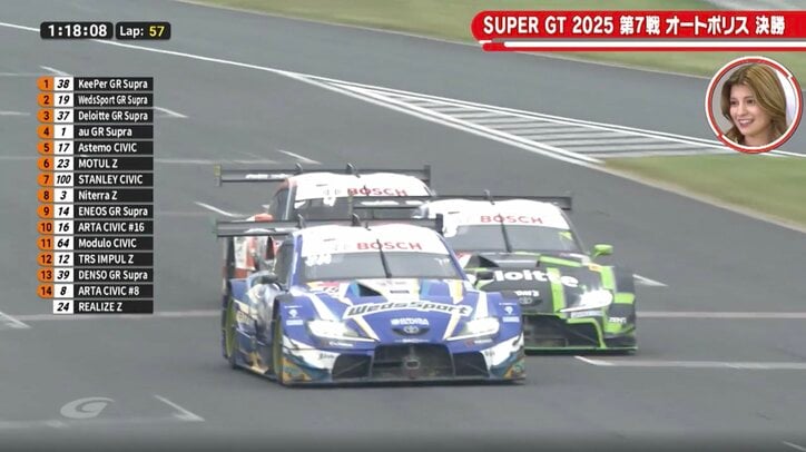 【写真・画像】大物引退レーサーも思わず「煽り運転だよね」 スープラがZを猛追！車間距離“ほぼゼロ”の超接近戦が「最高にカッコよかった」　1枚目