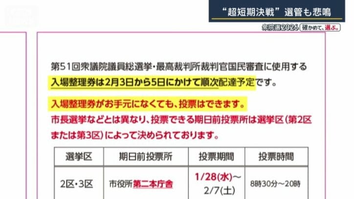 入場整理券についての案内
