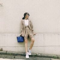 近藤千尋、ショートパンツのセットアップ姿に「お洒落」「美脚」と称賛の声