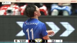 味方も笑ってる… 西田有志がエース対決で“珍リアクション” 宮浦健人の強烈スパイク直撃で突然、無邪気になる