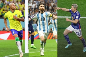 【W杯】日本代表FW浅野拓磨のニア豪快弾、暫定“ベスト5ゴール”に海外選出　メッシ、リシャルリソンら豪華メンバーが揃う