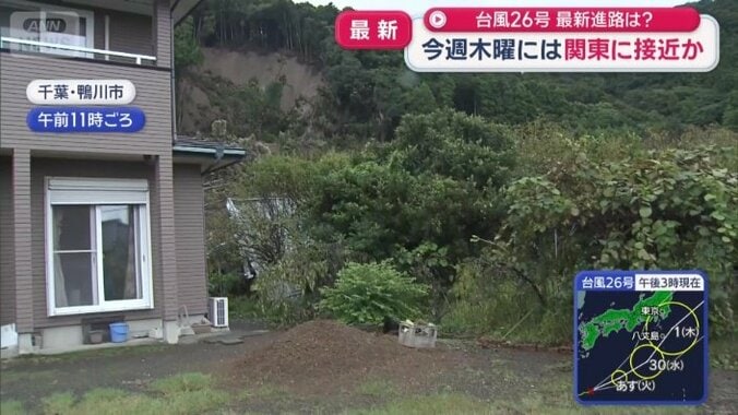 家のすぐそこまで土砂が…