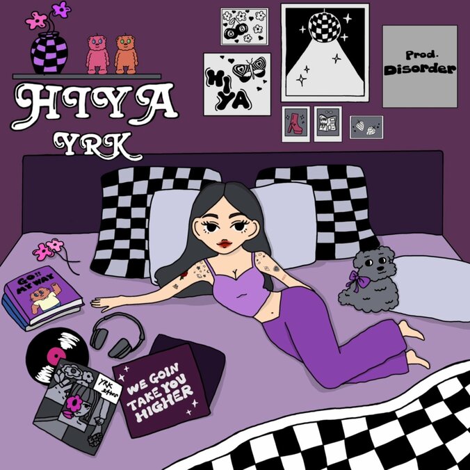 KEN THE 390主宰DREAM BOYに所属し活躍してきたYURIKA。YRKに改名してのファースト・シングル「24hrs」に続き、早くもセカンド・シングル『HIYA』を6/12(月)にドロップ！！ 1枚目