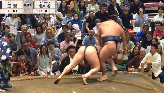 玉鷲、土俵際で“衝撃”大逆転劇