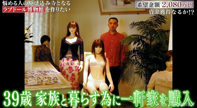 “ラブドール”と暮らす一軒家を購入した男　「2080万円でラブドール博物館をつくりたい」 1枚目