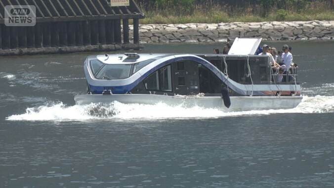 日本橋ー豊洲間の定期船運航開始　通勤や買い物での利用に期待　Wi－Fiも完備 1枚目