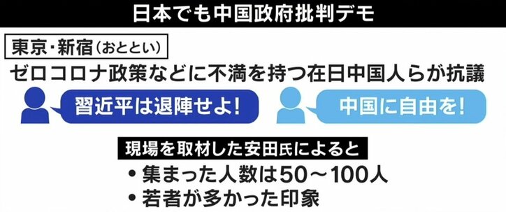 「拷問を受けない国にいるのに…」習近平政権に風穴? ゼロコロナ“抗議デモ”日本でも
