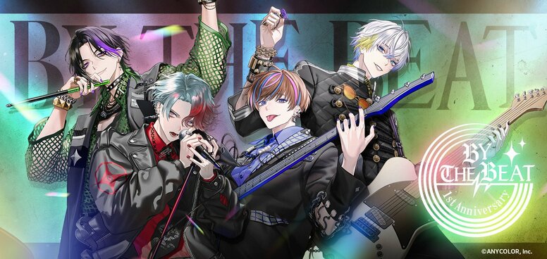 ¡"BY THE BEAT" de NIJISANJI EN cumple su primer aniversario! El 15 de marzo se lanzarán productos conmemorativos con un arte especial