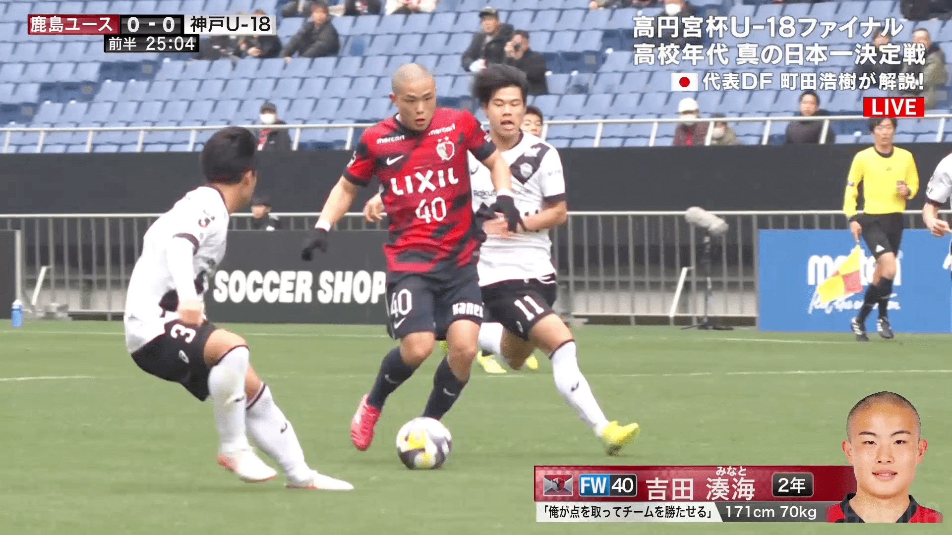 ゴリゴリに突き進む吉田