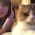 筧美和子、久しぶりに愛猫との2ショットを公開し「そっくり~」「に、似てる」の声