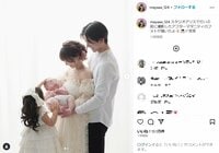 “しゅんまや”重川茉弥、アフターマタニティフォト公開 ファンから「やばい感動」「美しき家族写真」の声