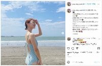 朝日奈央のキュートな水着での美脚ショットにファン称賛の声「足ながっ！」「スタイル抜群」