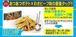 あつあつポテトとわさビーフ味の最強タッグ！ガストの人気コラボメニュー復活にSNSで歓喜の声「食べに行かなきゃ」