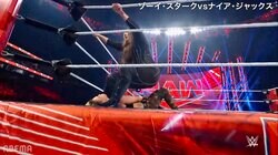 「圧死」「迫力ｗ」120キロ超え女子レスラーの“重すぎる一撃”に場内どよめき 必殺ヒップドロップに敵は悶絶、圧巻シーンに反響続々