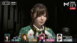 チーム名の「X」な髪飾りもキラリ 長身美女雀士・東城りお、スラッと伸びた美脚に目を奪われるファンたち「りおかわいすぎない？」「足が綺麗」／麻雀・Mトーナメント
