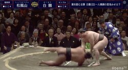 白鵬、ただ一人無傷の7連勝！　鳴戸親方「相撲勘が戻った。余裕ですね」　叩き込みで松鳳山を下す