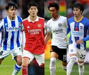 日本人選手の「市場価値」が続々急騰！ 約42億円の“史上最高額”をマークしたのは？ 倍増の三笘薫がトップ10入りしたランキングを発表