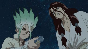 人類最強のタッグが誕生！「Dr．STONE」10話、千空と司の共闘が