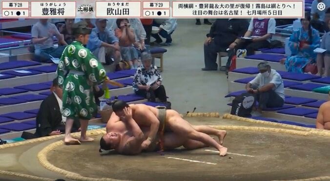 200kgの巨漢力士を「投げた」 “細マッチョ”レスリング元アジア王者、衝撃決着に「柔道みたい」「凄い体幹」ファン騒然 4枚目