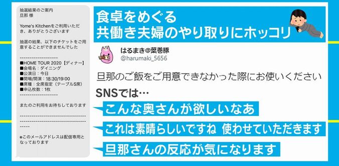 「今日のご飯」をライブの当落メールのようにお知らせ！妻が思いついたあるアイデアが話題に 1枚目