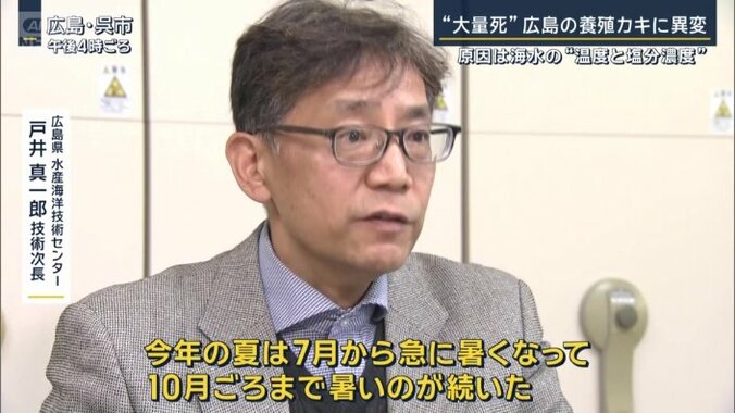 広島県水産海洋技術センター　戸井真一郎技術次長