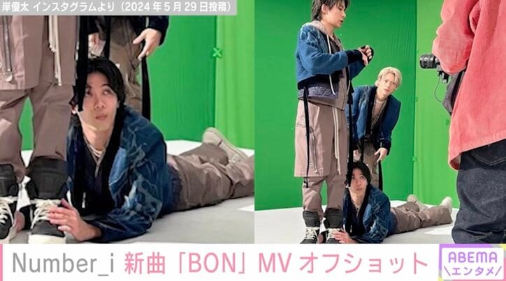 【写真・画像】Number_i 再生数最速記録更新の新曲「BON」MVオフショット公開「宇宙一かっこよかった」ファン絶賛　1枚目