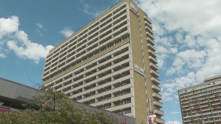 ザクセンアンハルト州にあるバウハウス的なモダンなデザインの団地