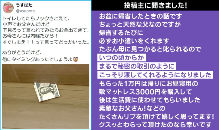 投稿主への取材