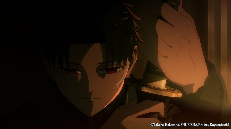 Contraste vermelho e preto impressiona! Papel de parede de aniversário de Chihiro Rokuhira, de Kagurabachi, faz fãs dizerem "quero um produto com essa arte"