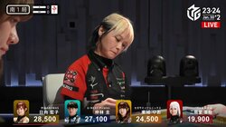 “恋人”と1巡目に即破局 二階堂亜樹、1巡目の役牌ドラ切り 試合会場に走るピリッピリの緊張「怖い、怖い！」「緊急事態！！！」／麻雀・Mリーグ