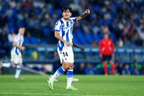 ｢鬼フィジカル｣!!  久保建英が古巣戦スタメン出場で｢無得点｣もシュート本数最多で存在感発揮…ソシエダのクラブ史上初公式戦8連勝に貢献