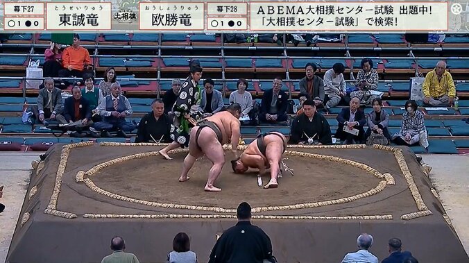 頭から土俵に崩れ落ちた東誠竜