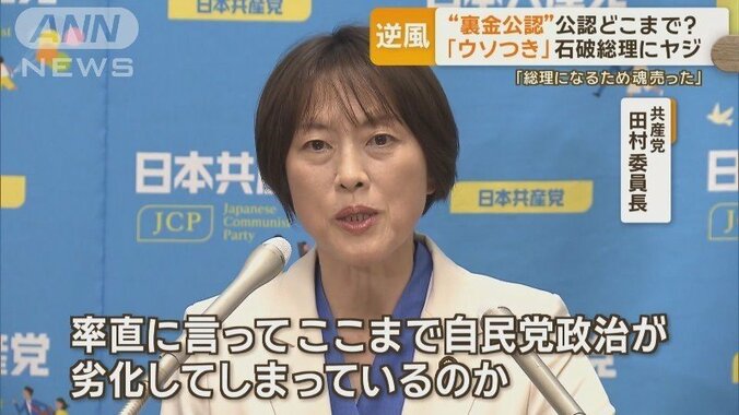 共産党 田村智子委員長