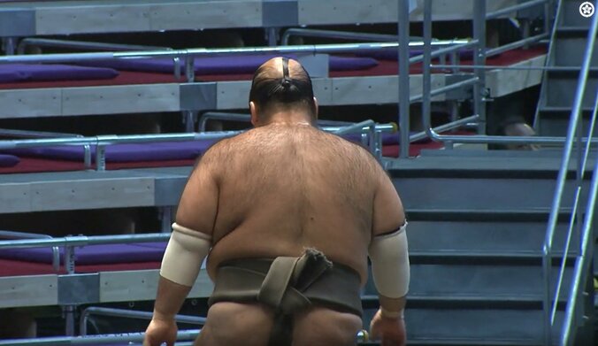 貴重なバックショットに整った個性的な髷