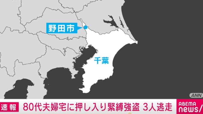 千葉県野田市の地図
