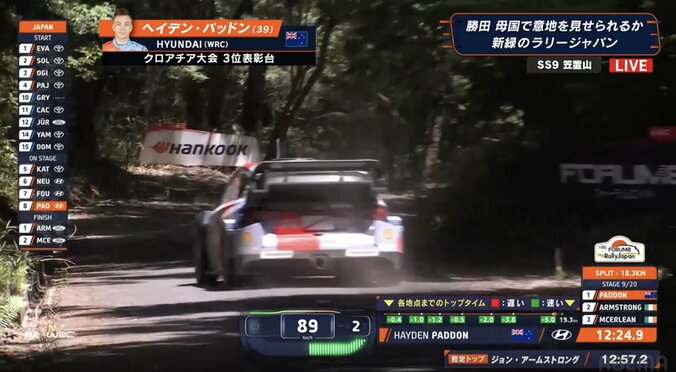 「頭がおかしい」レーサーの度肝抜くラリージャパンの異次元光景…激狭林道を全速力でかっ飛ぶ「100キロ出てるし」ファンも驚き 4枚目