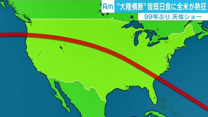 99年ぶりの皆既日食に全米熱狂も経済損失は“760億円”？ 日本での観測は2035年