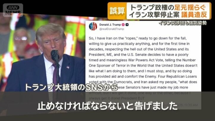 トランプ大統領のSNSから