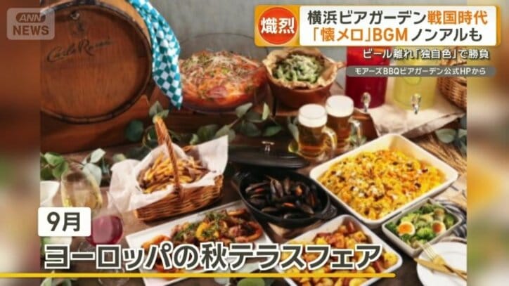 9月からは「ヨーロッパの秋テラス」フェア